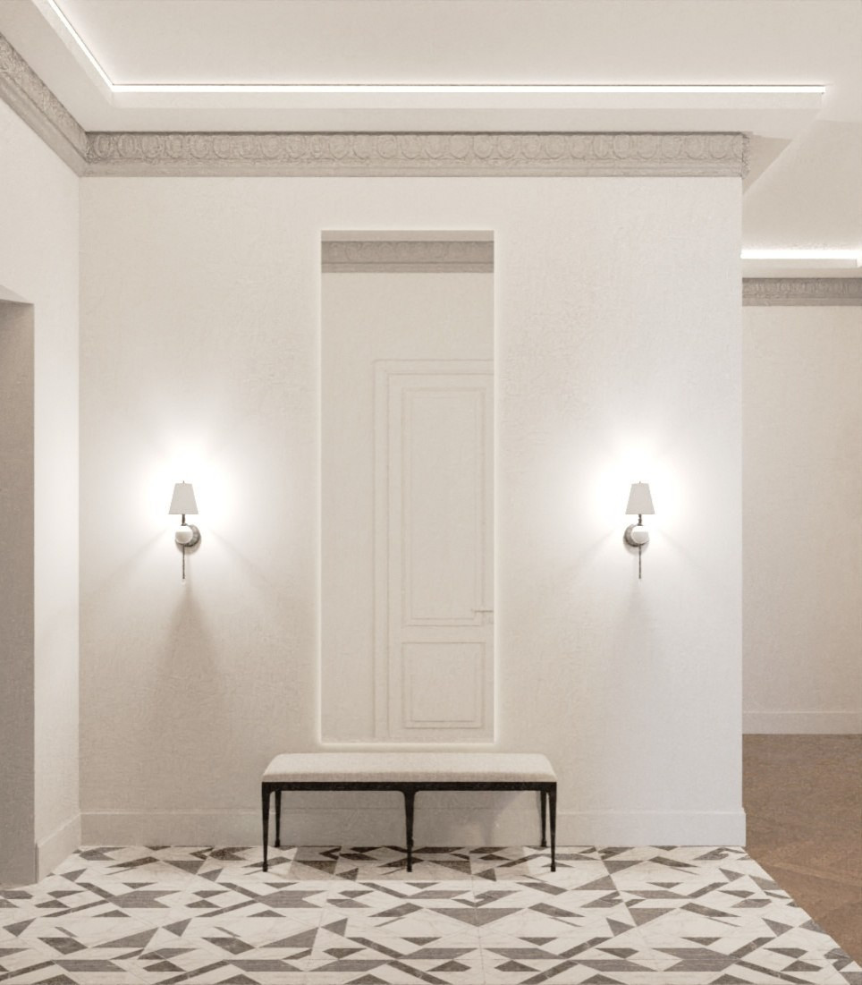 Дизайн интерьера дома в стиле Нео-классика с элементами дизайнерских решений