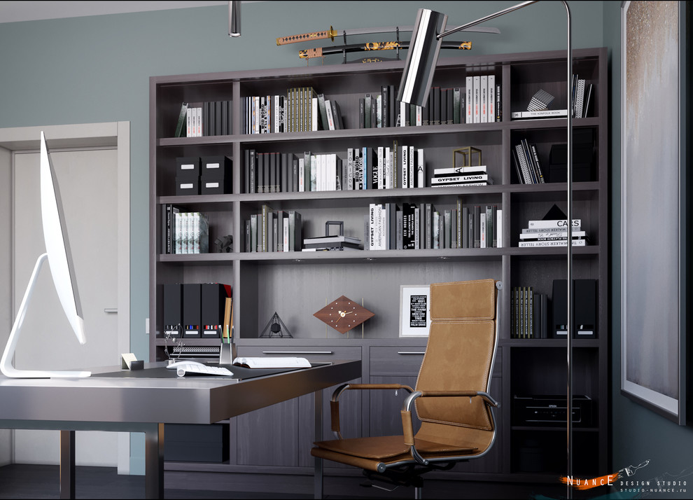 Строгий кабинет в загородном доме