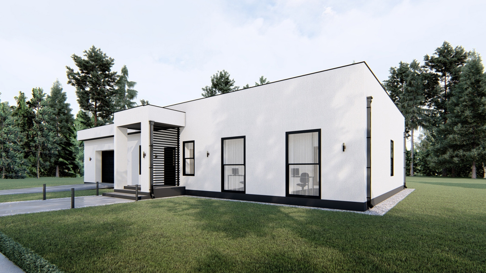 Обложка проекта: Проект одноэтажного жилого дома