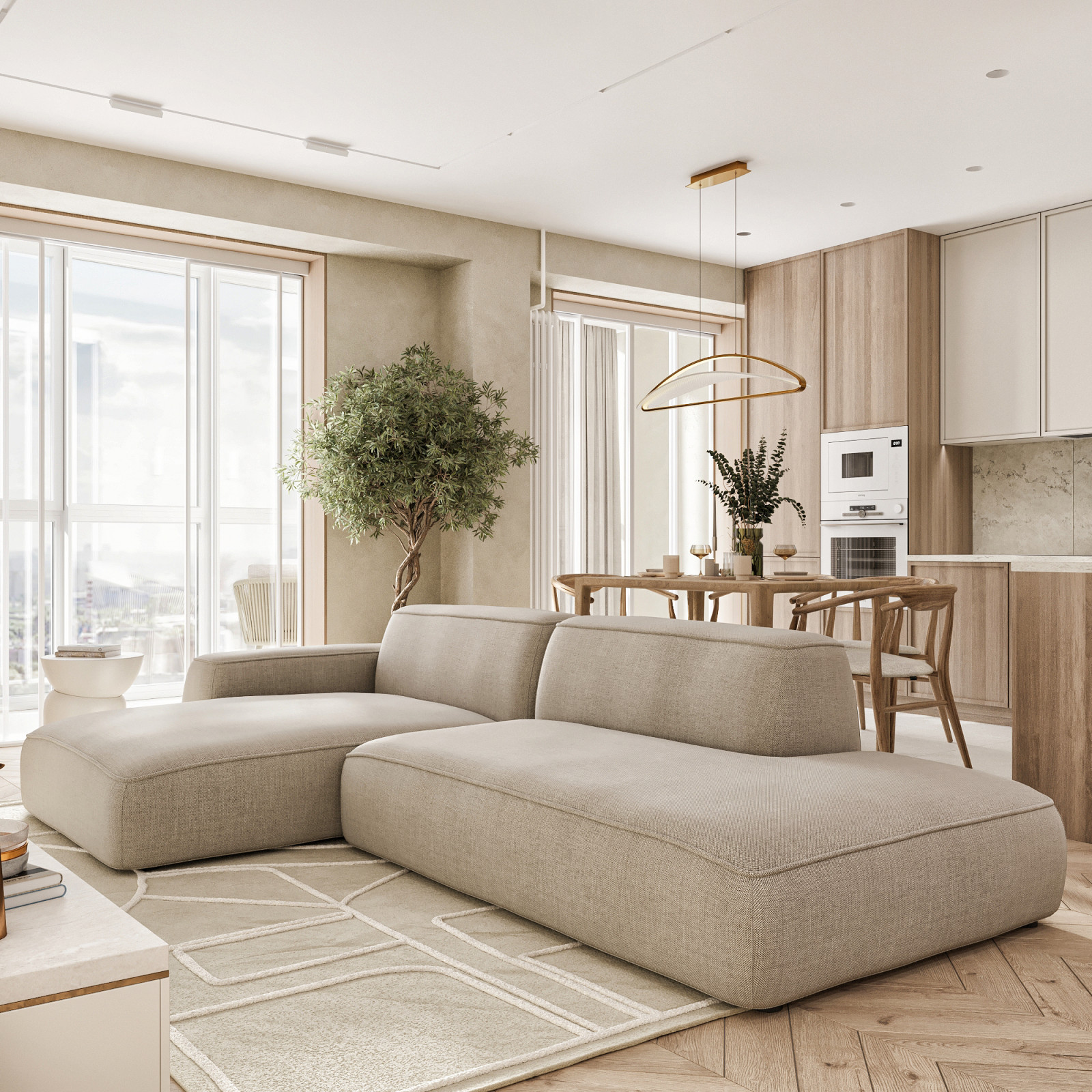 Дизайн квартиры в стиле неоклассика