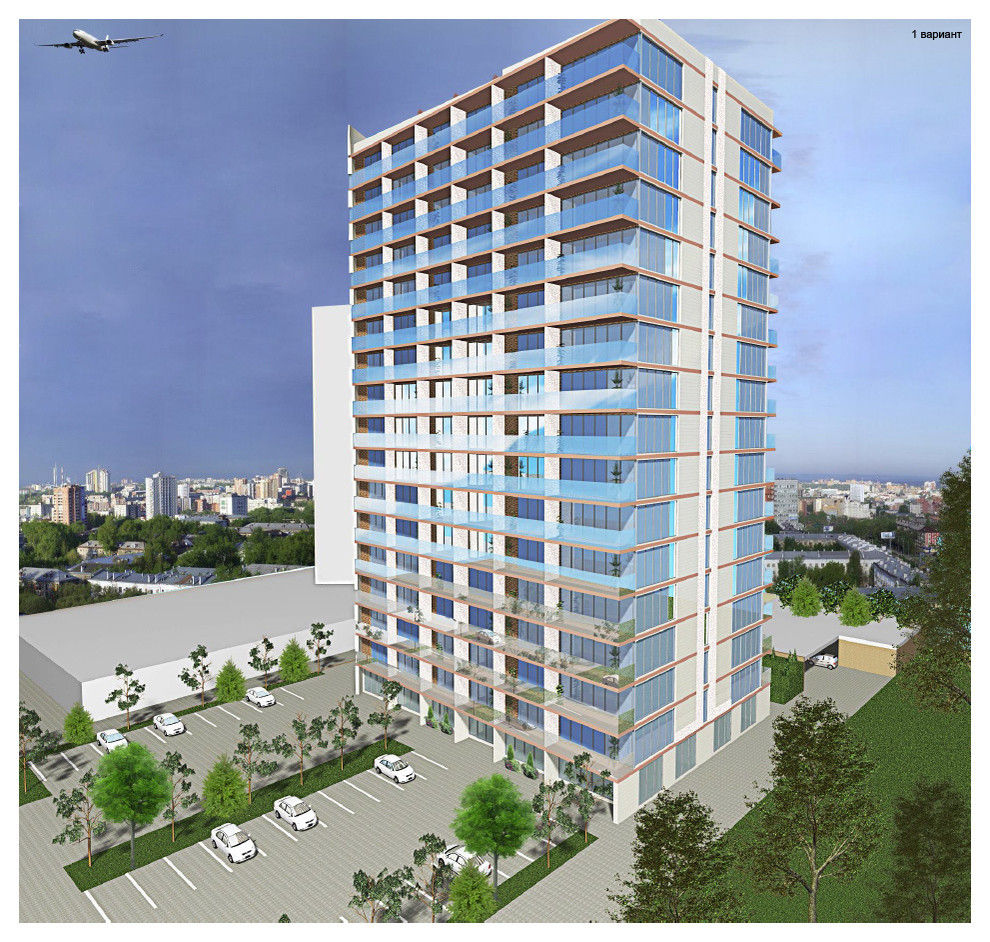 Вариантная разработка Многоэтажного жилого дома 20 000 кв.м.