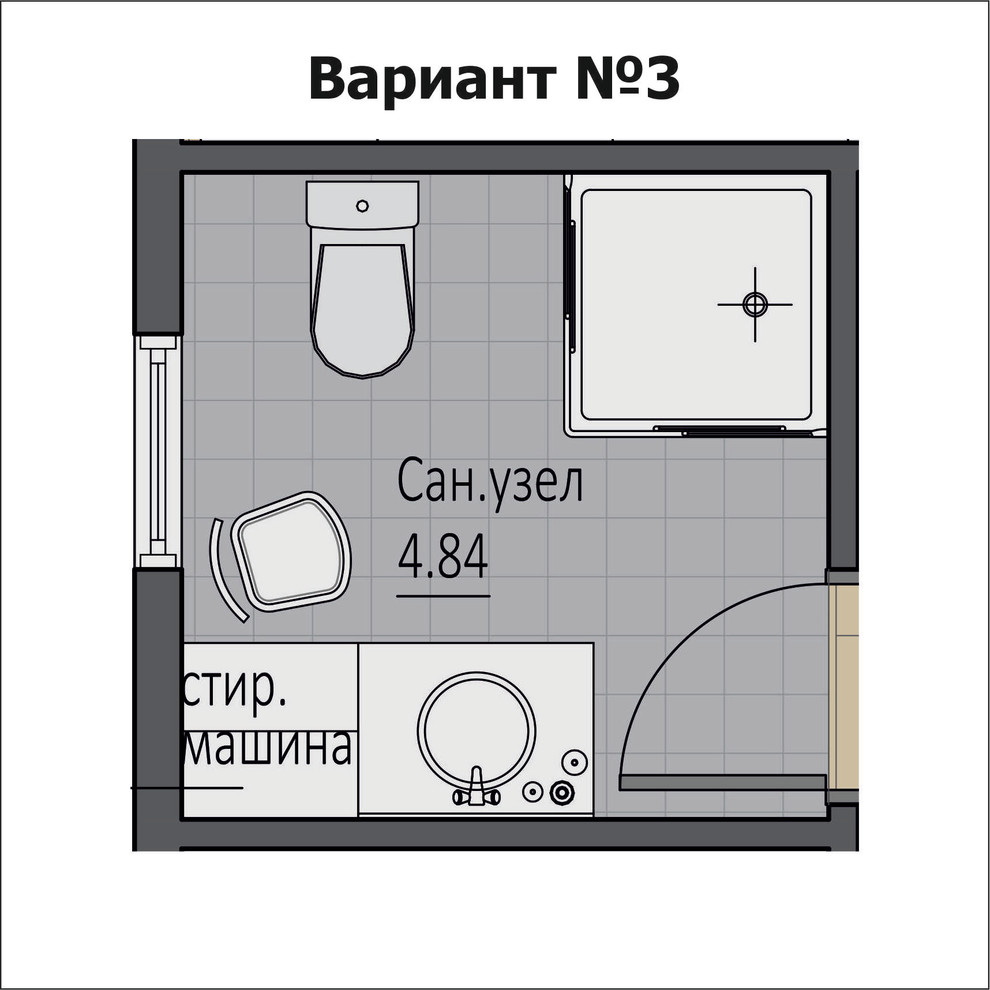 Санузел в деревянном доме