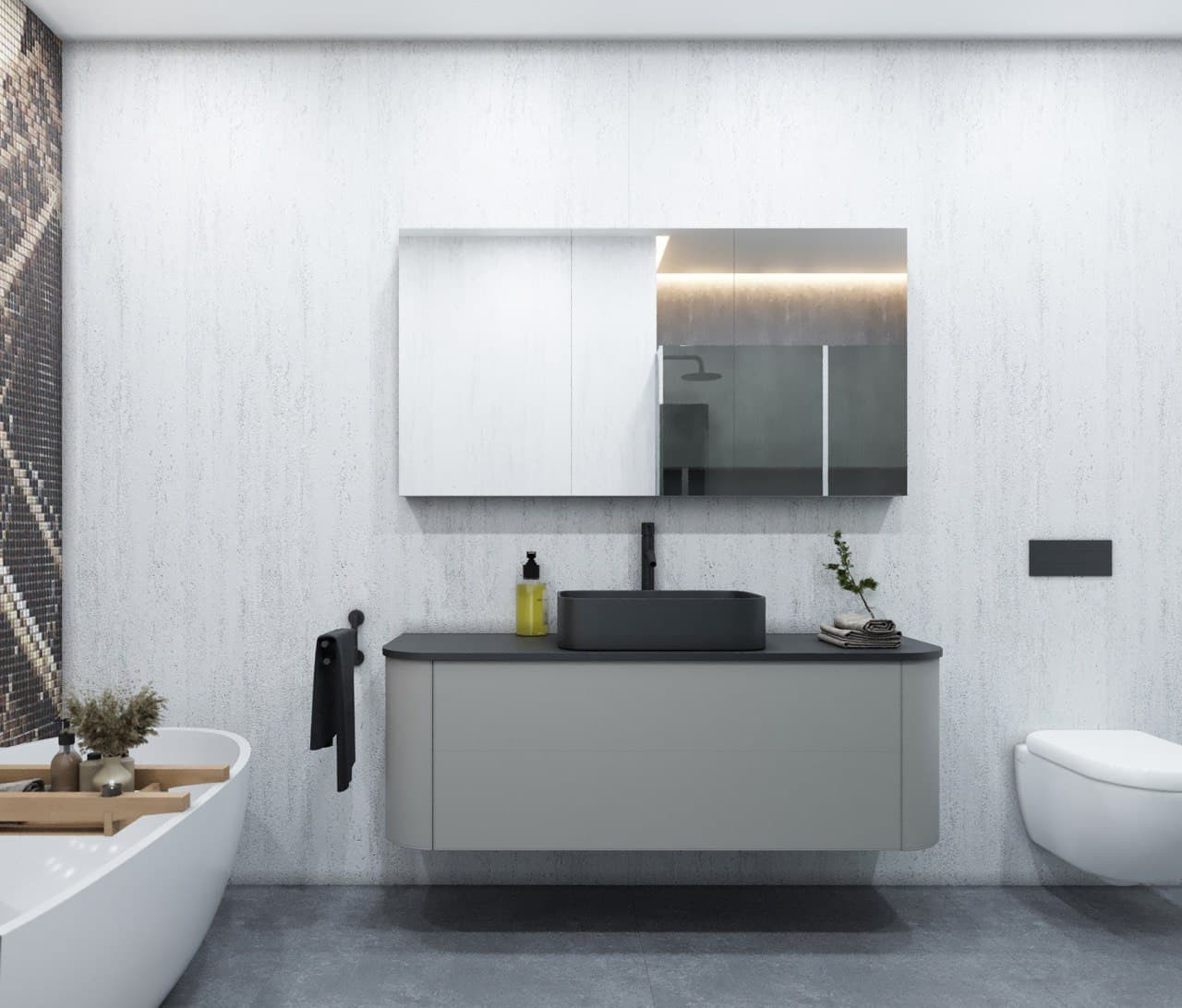 Дизайн проект ванных комнат В