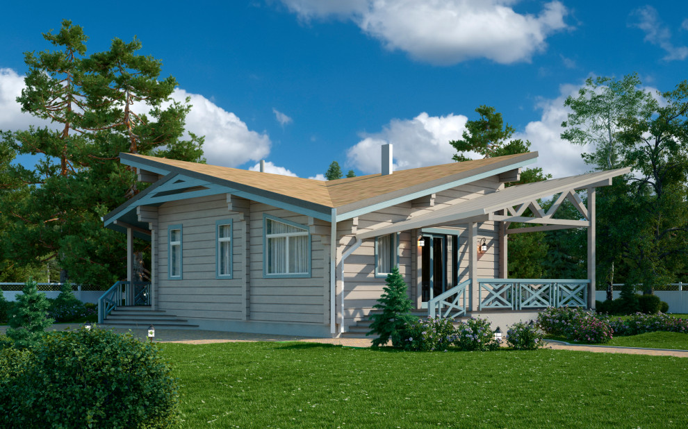 Обложка проекта: Дом из клееного бруса | Пегас 144