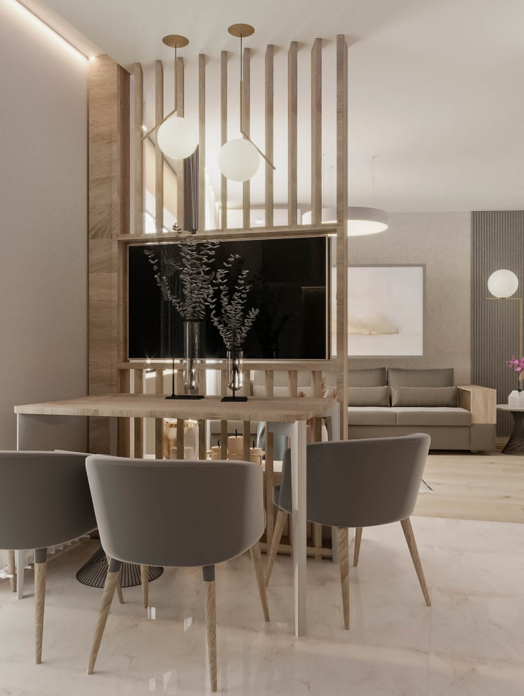 Квартира в современном стиле с теплыми тонами и уютной атмосферой