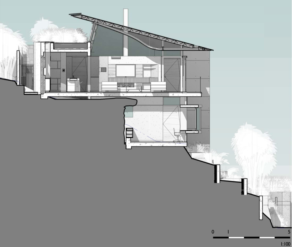 Houzz Австралия: Дом под эвкалиптами с видом на долину