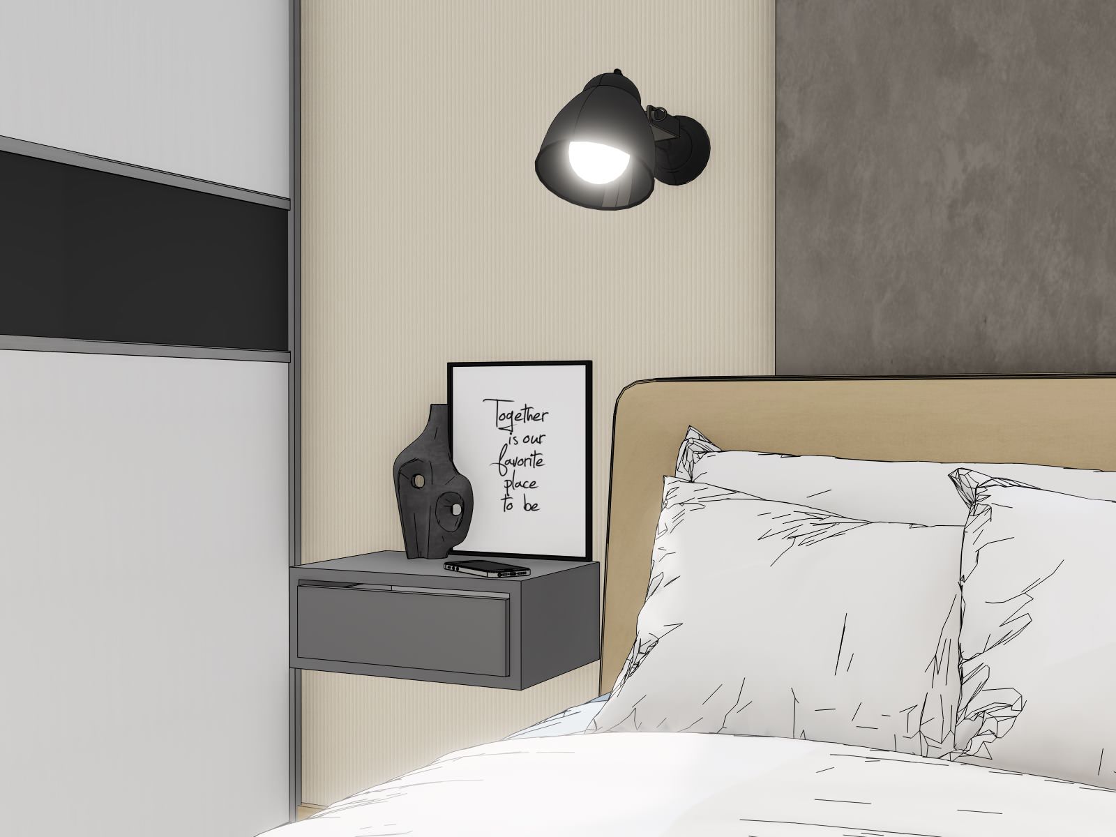 Спальня в частном доме