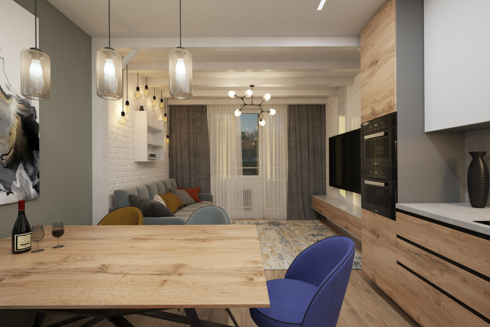 Обложка проекта: Квартира в стиле "лёгкий лофт". 70 кв.м.