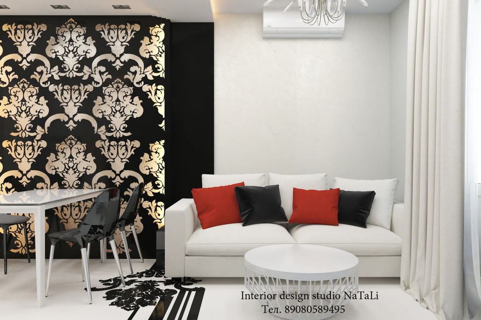 Дизайн интерьера кухни гостиной  в современном стиле