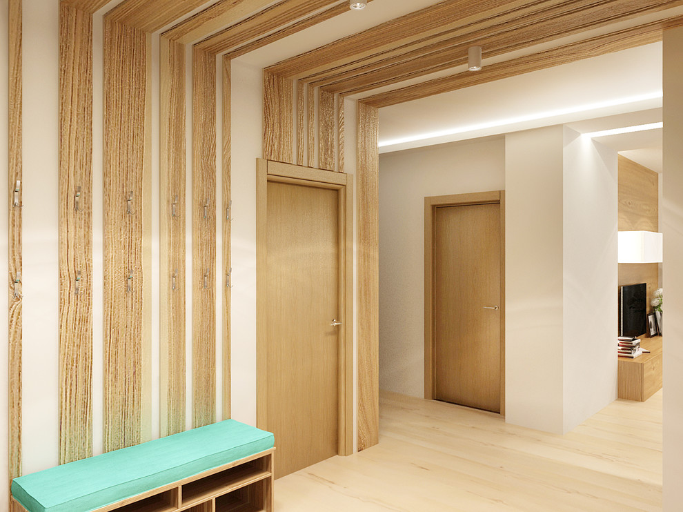 Интерьер гостиной в эко-скандинавском стиле