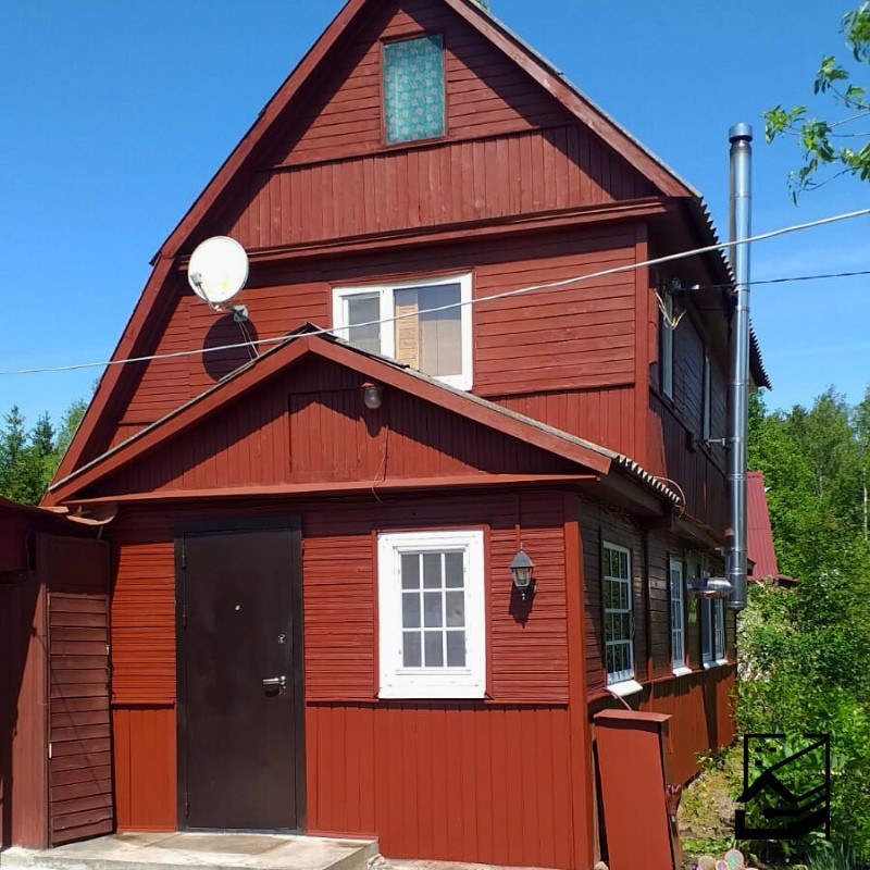 Покраска деревянного дома №8