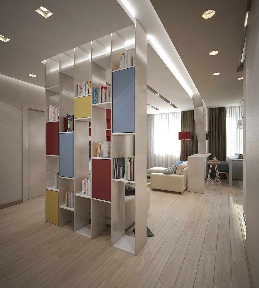 Обложка проекта: Дизайн-проект 3-х комнатной квартиры. Общая площадь 93 м2. Современный стиль