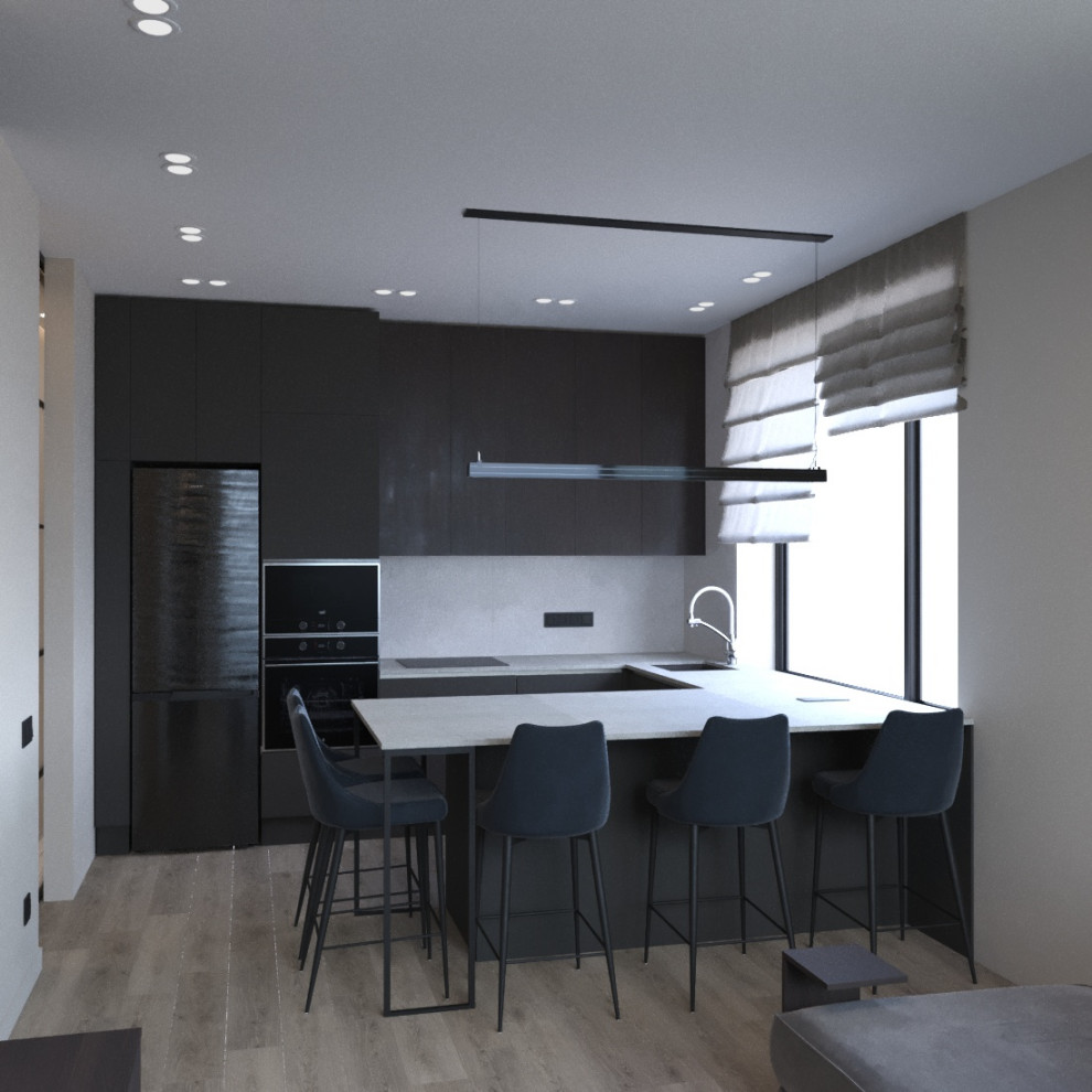 Обложка проекта: Новосибирск. ЖК Тихомиров. Эскизы + фото с реализации проекта.