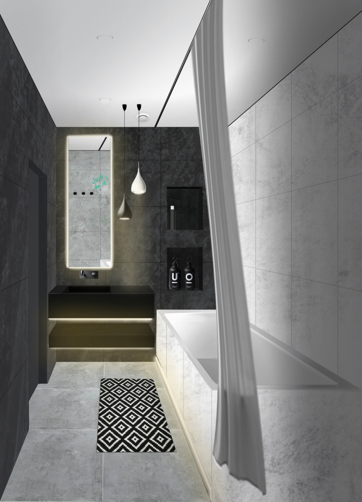 Однакомнатная квартира в Современном стиле с элементами Поп-арта.