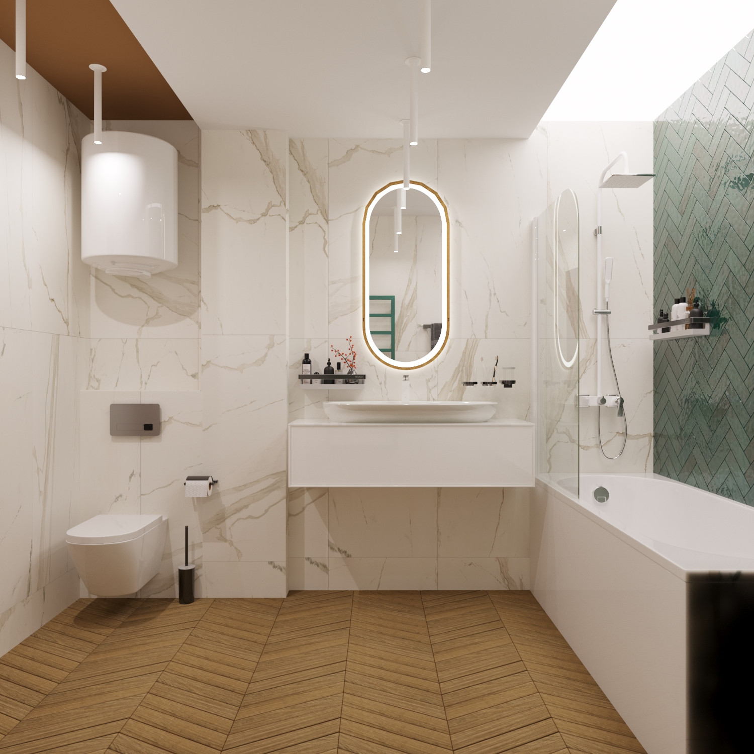 Ванные комнаты.