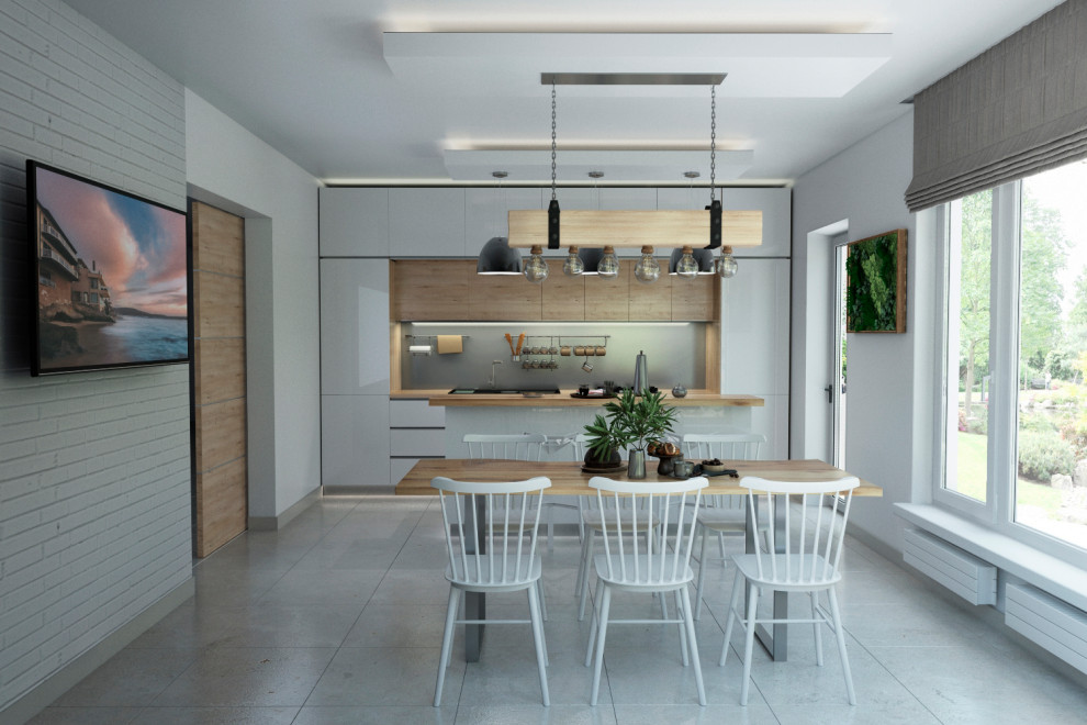 Дизайн интерьера двухэтажного жилого дома