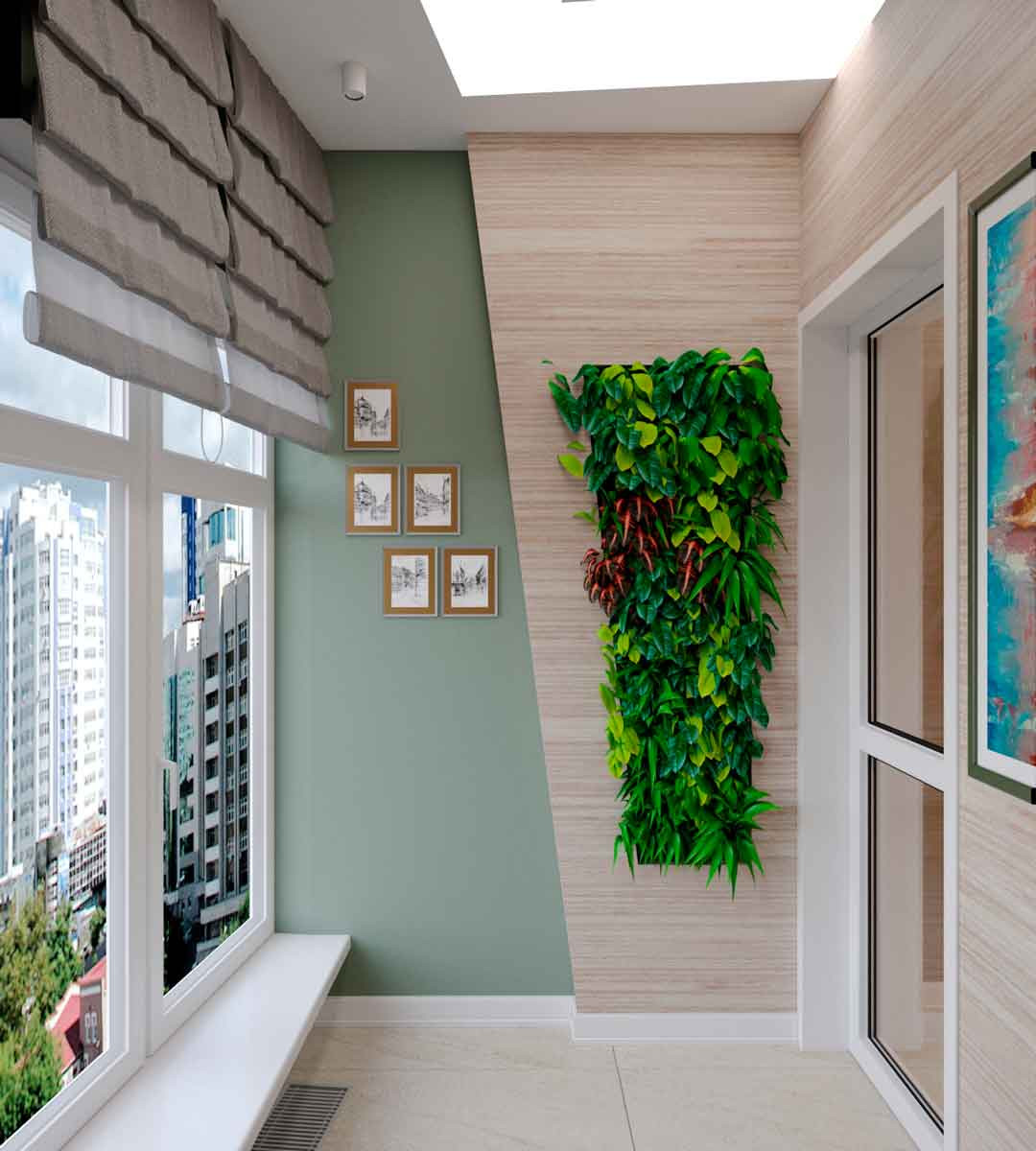 Балкон с рабочим местом