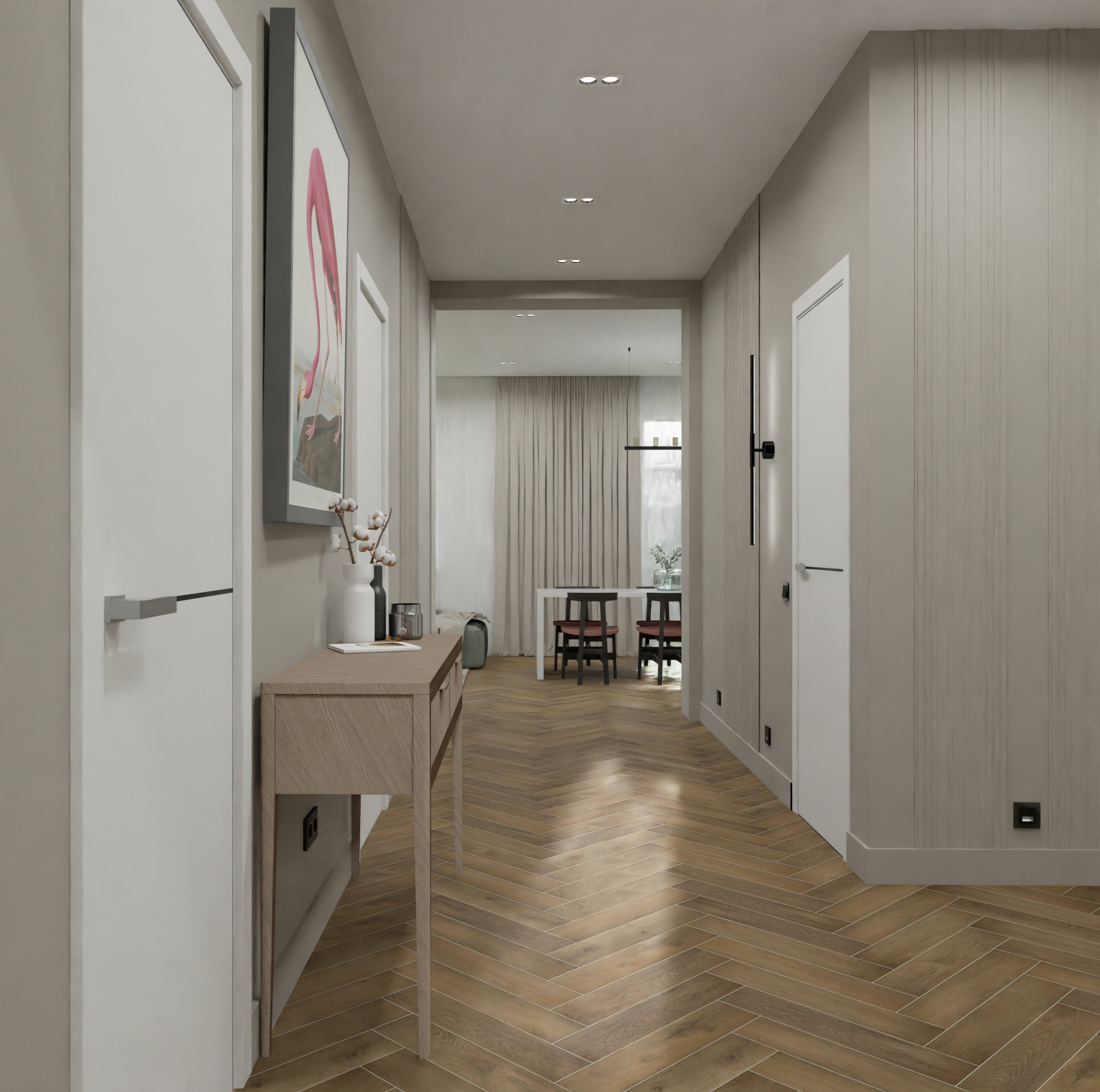 Загородный одноэтажный дом в современном стиле