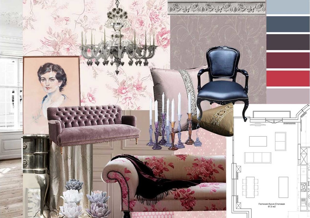 Квартира к классическом стиле нео-барокко