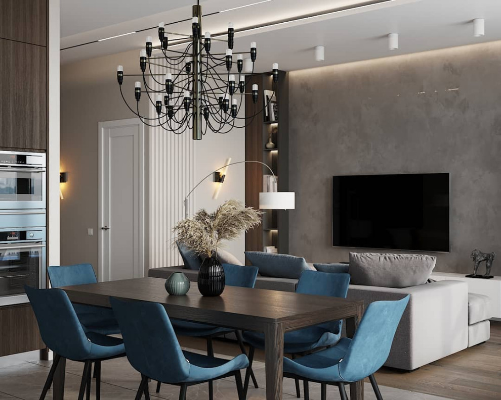 Проект кухни - гостиной 31м2