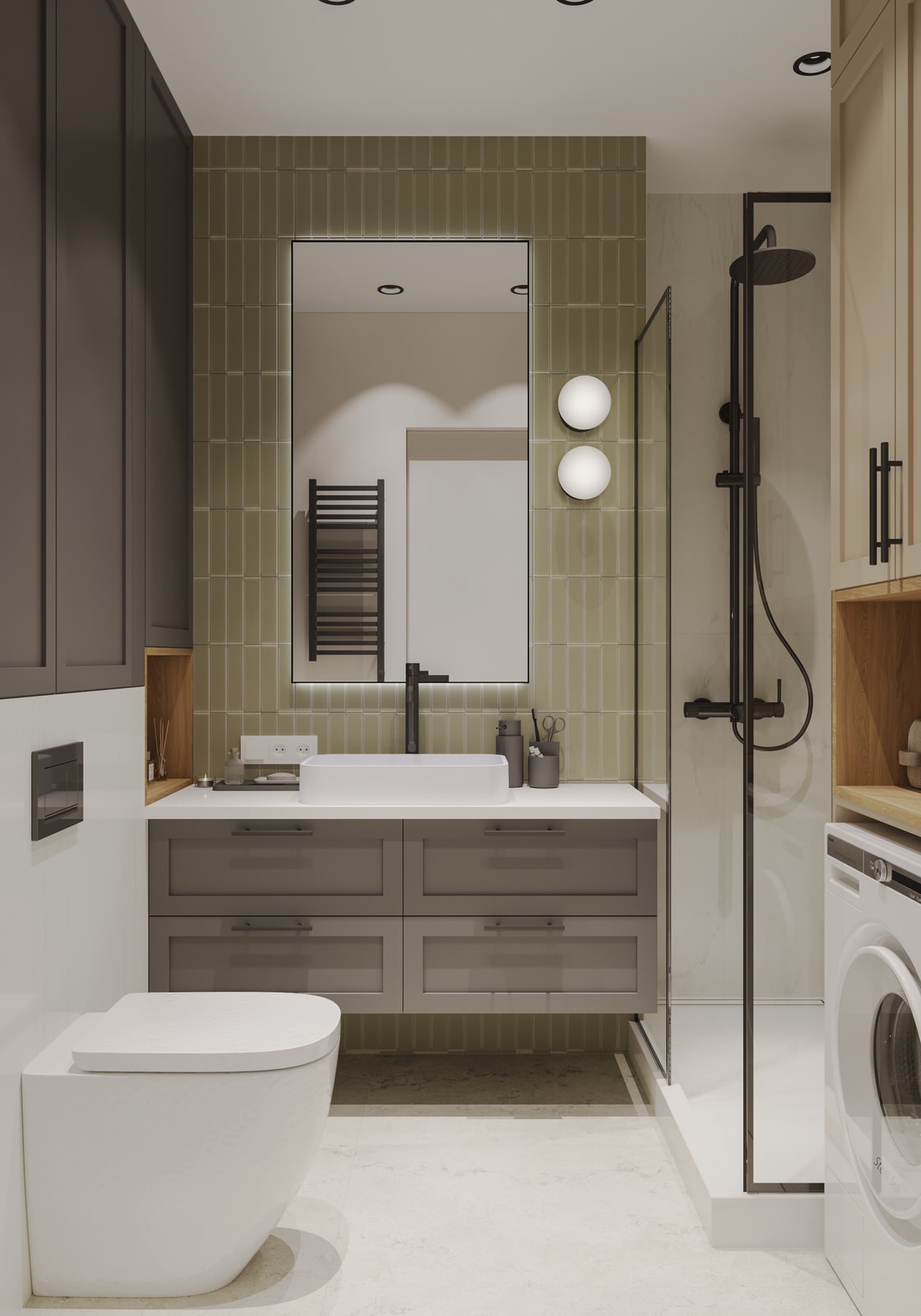 Обложка проекта: Маленькая студия 34,4 кв.м., жк Wellton Towers