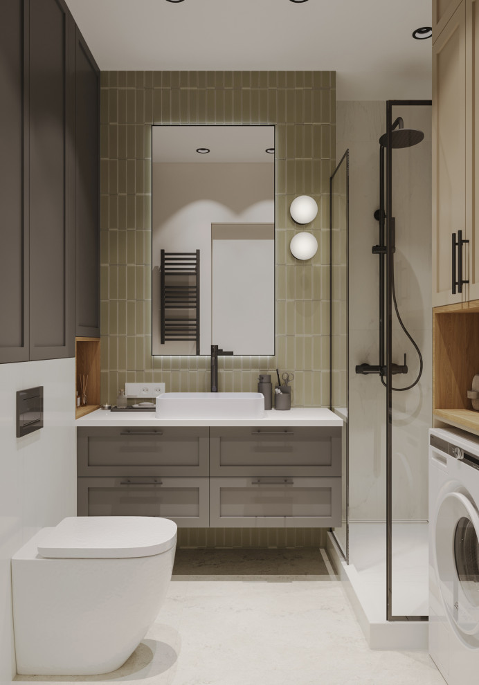 Обложка проекта: Маленькая студия 34,4 кв.м., жк Wellton Towers