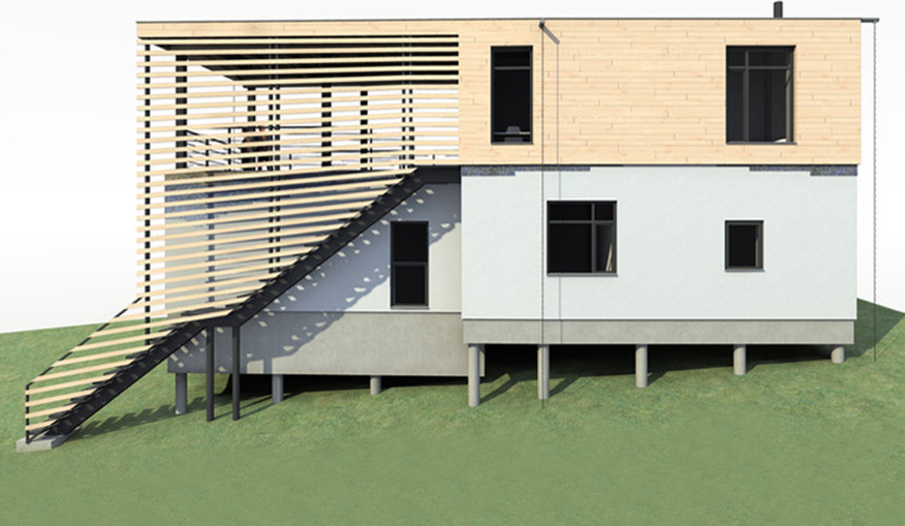 Индивидуальный жилой дом «Х» с беседкой и хоз. блоком