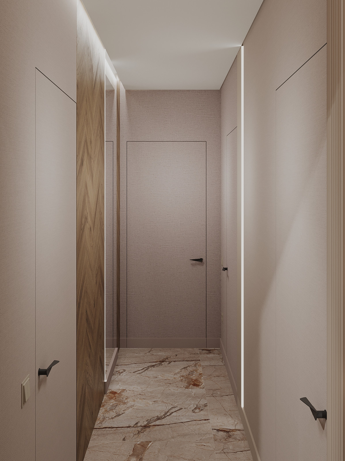 Интерьер 4-ёх комнатной квартиры_ "EHTNO TERRA_COTTA"