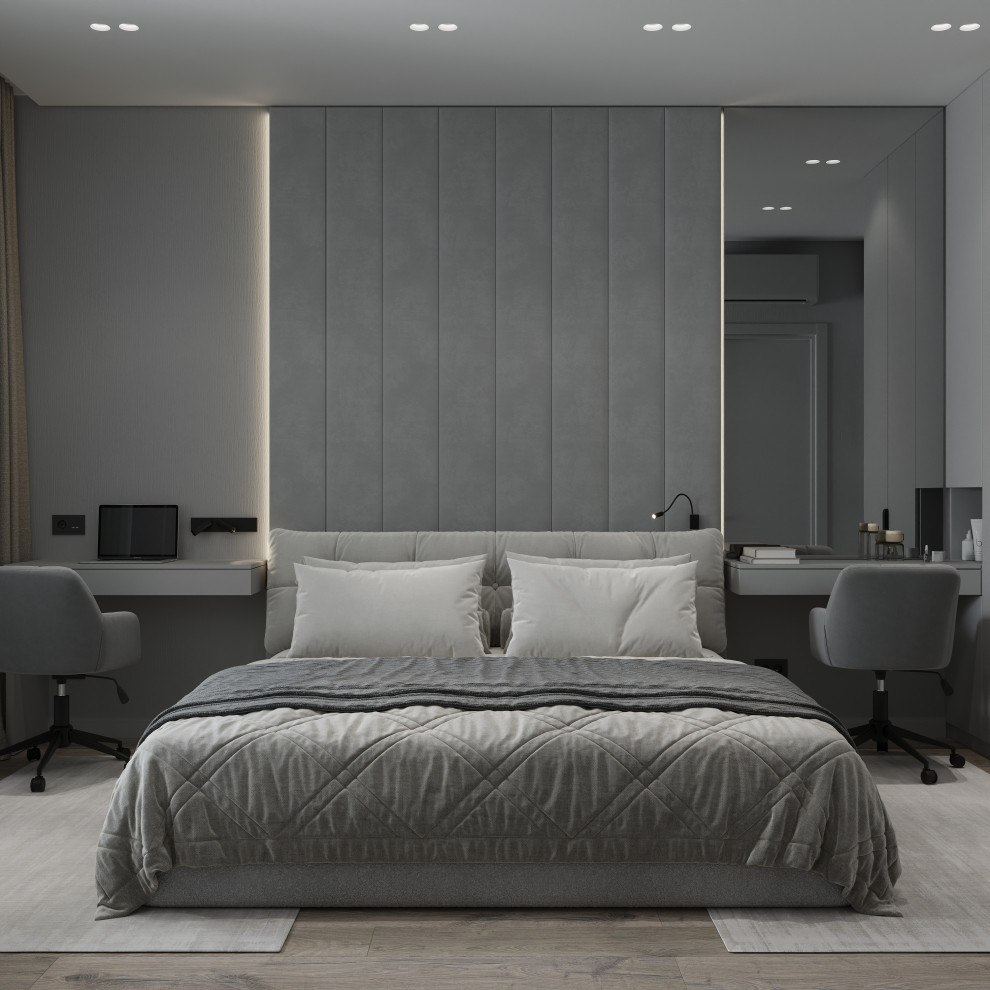 Проект квартиры для молодой семьи в Екатеринбурге. Спальня