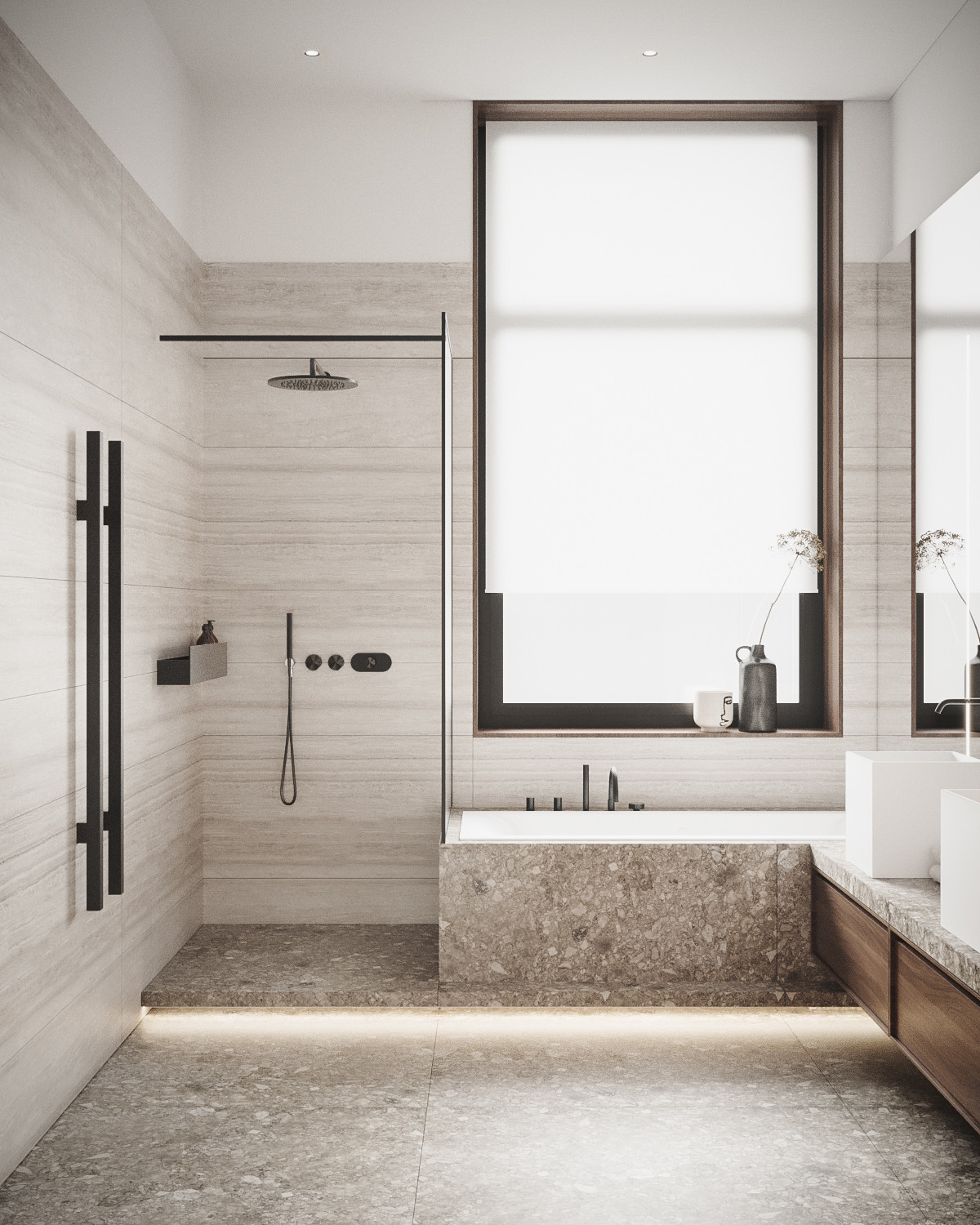 The Whale – Minimalist modern bathroom