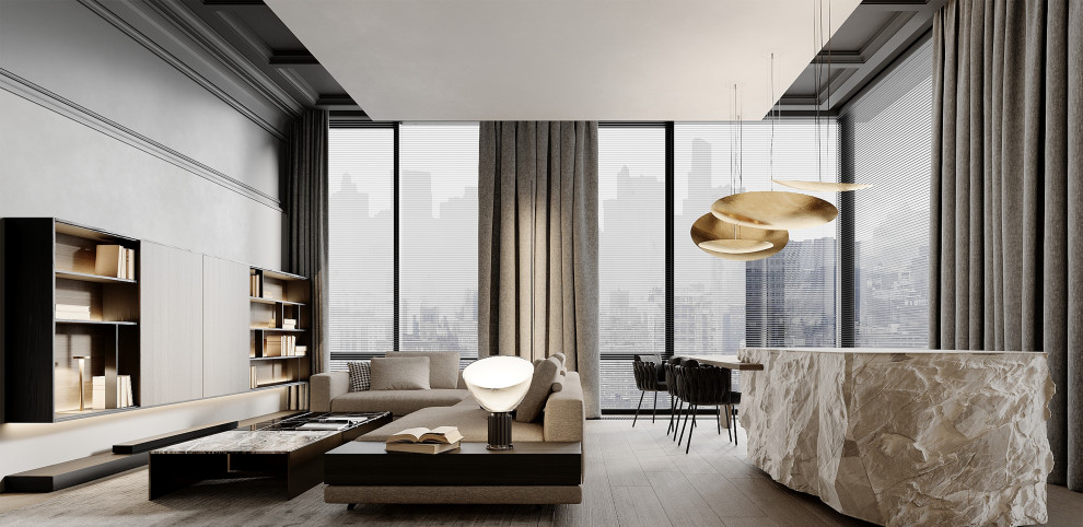 Обложка проекта: ЖК RiverSky, 120м2