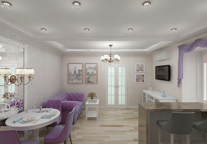 Дизайн-проект квартиры-студии.