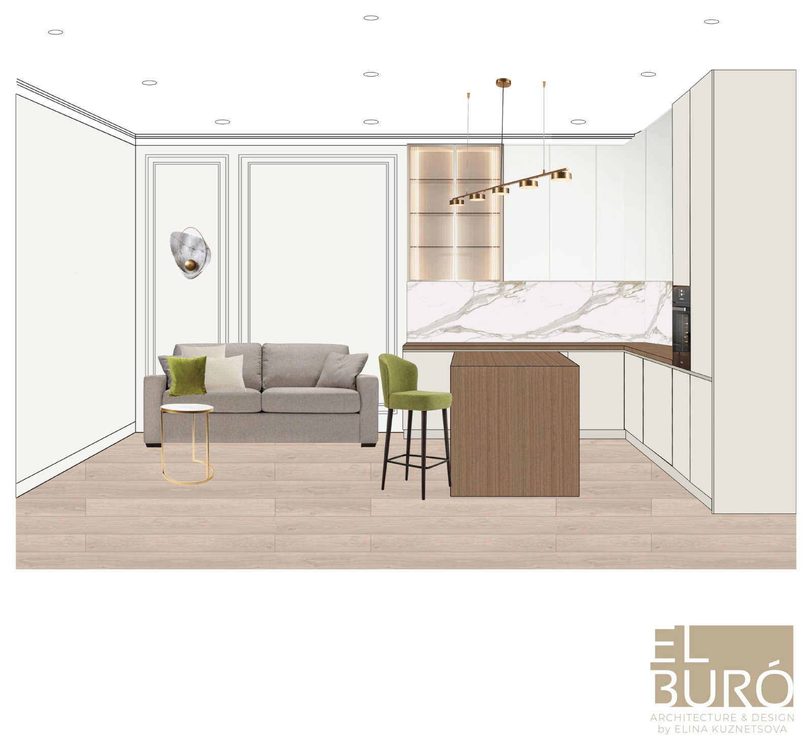 Обложка проекта: Квартира в Санкт-Петербурге 62м2