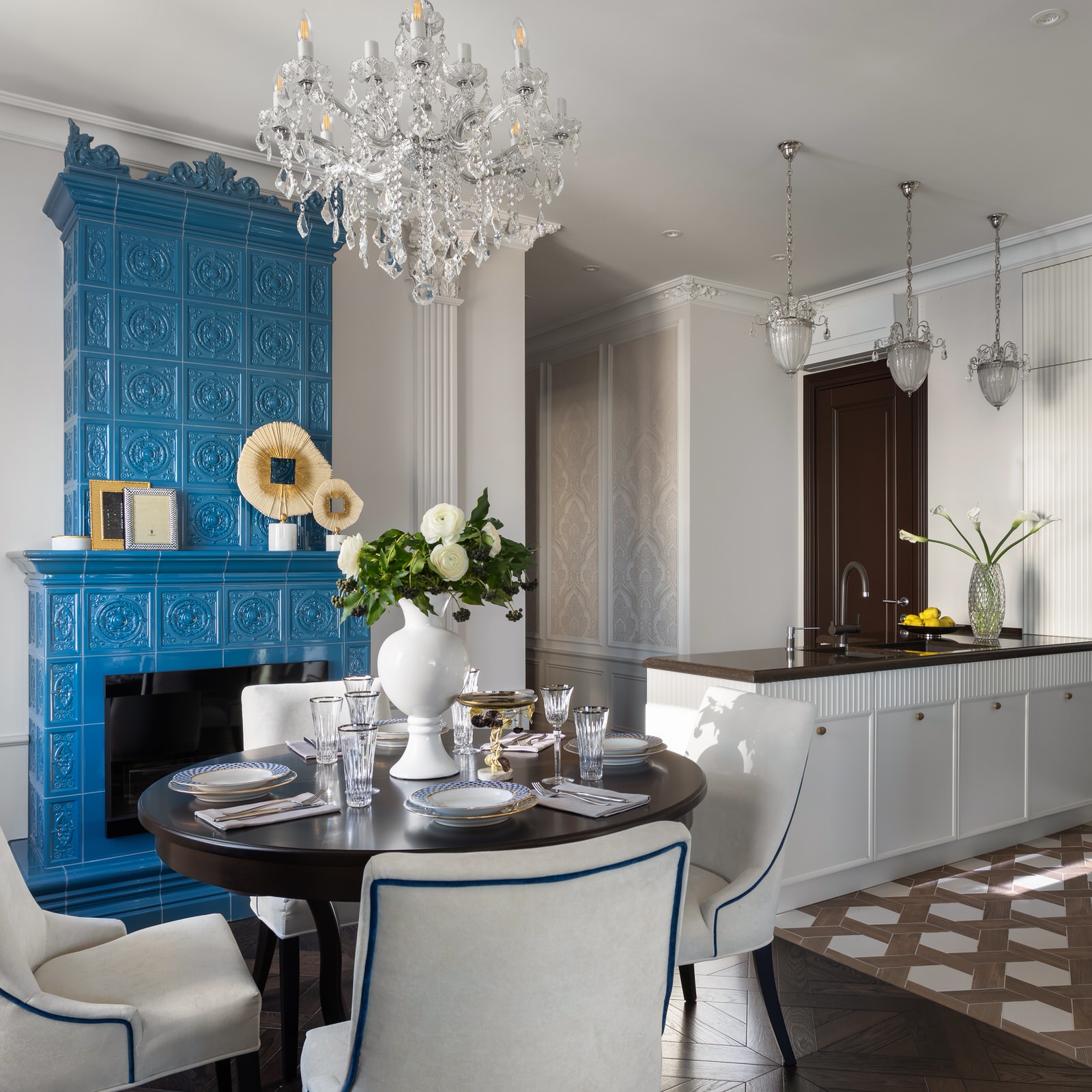 Трехкомнатная квартира с венгерским камином HQ Keramik