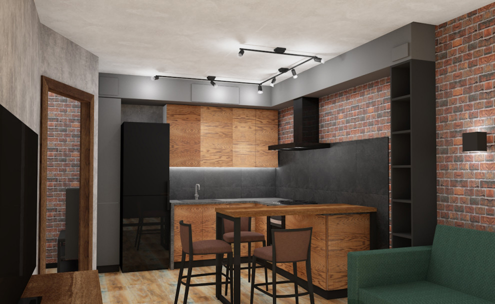 Дизайн-проект квартиры в стиле лофт.