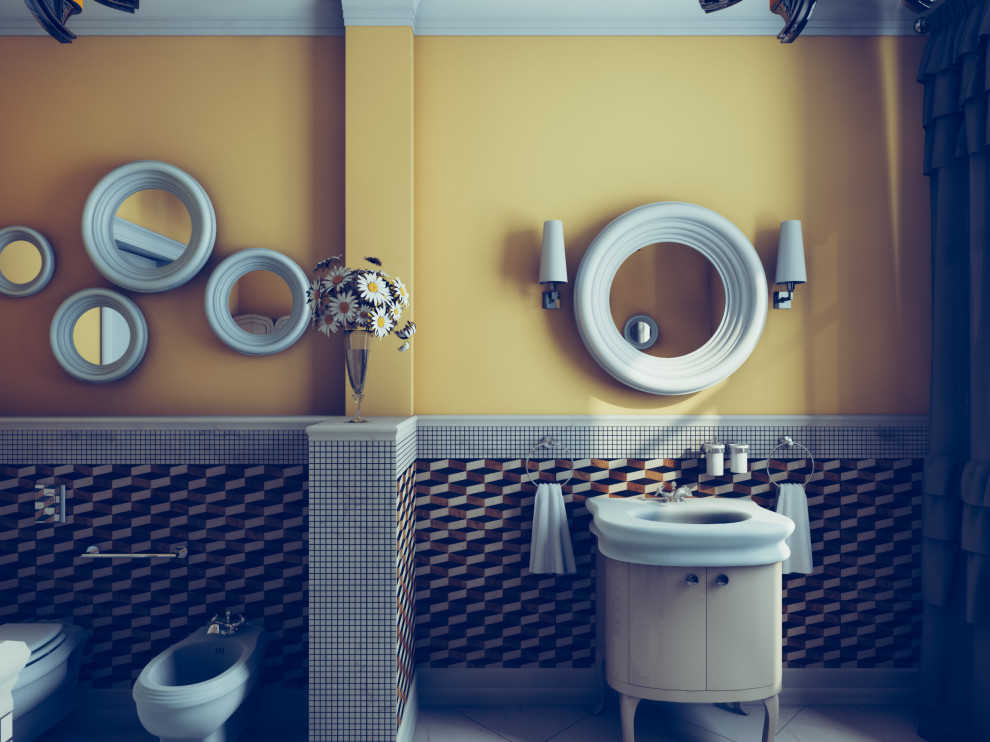 Интерьер двухэтажного дома в пригороде