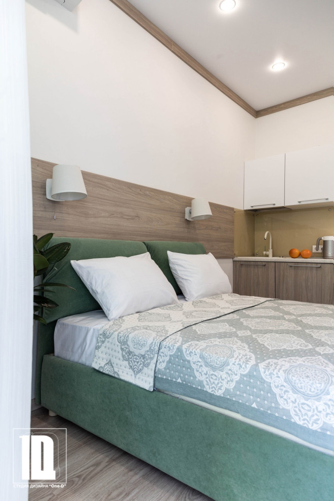 Спальня, кухонная зона