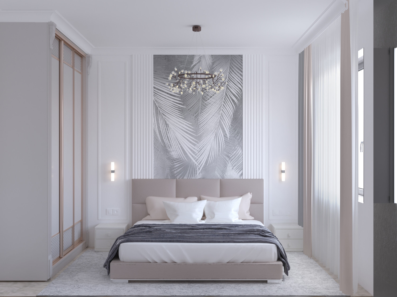 Дизайн частного дома в стиле неоклассика с элементами арт-дэко