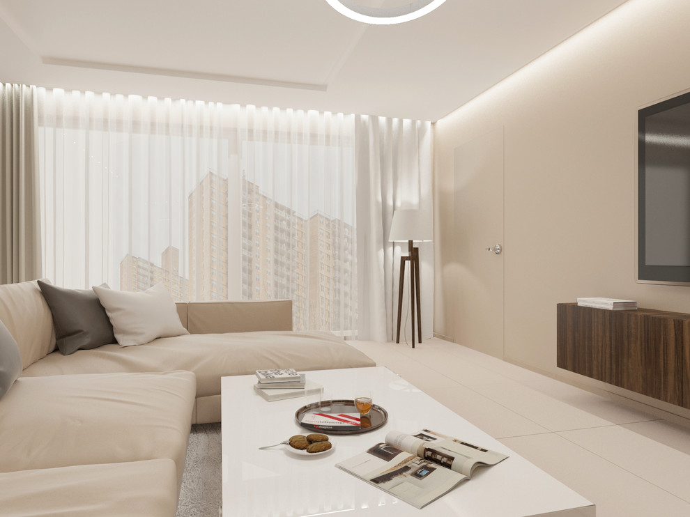 Гостиная с камином