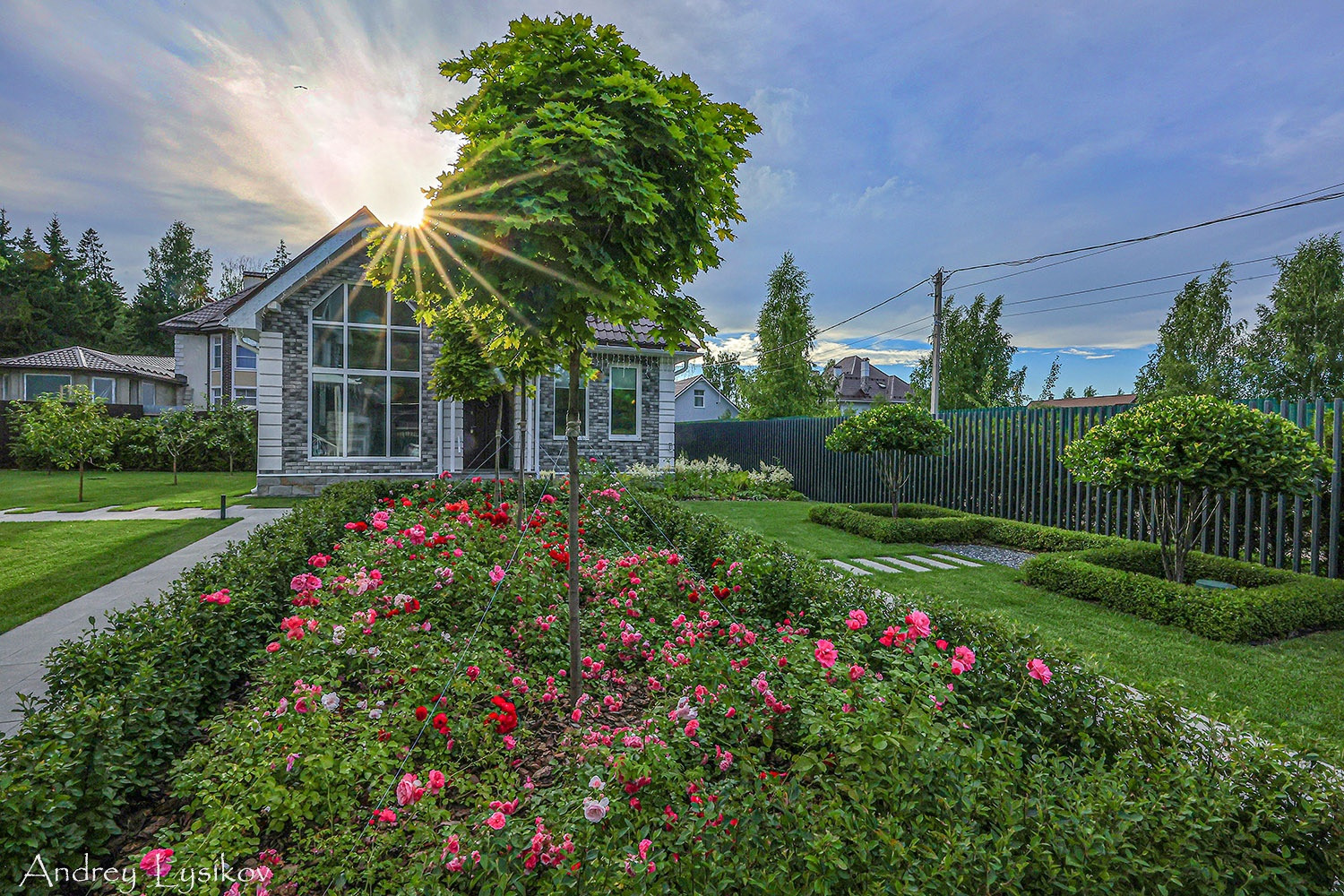 Ландшафтная фотосъемка коттеджного участка