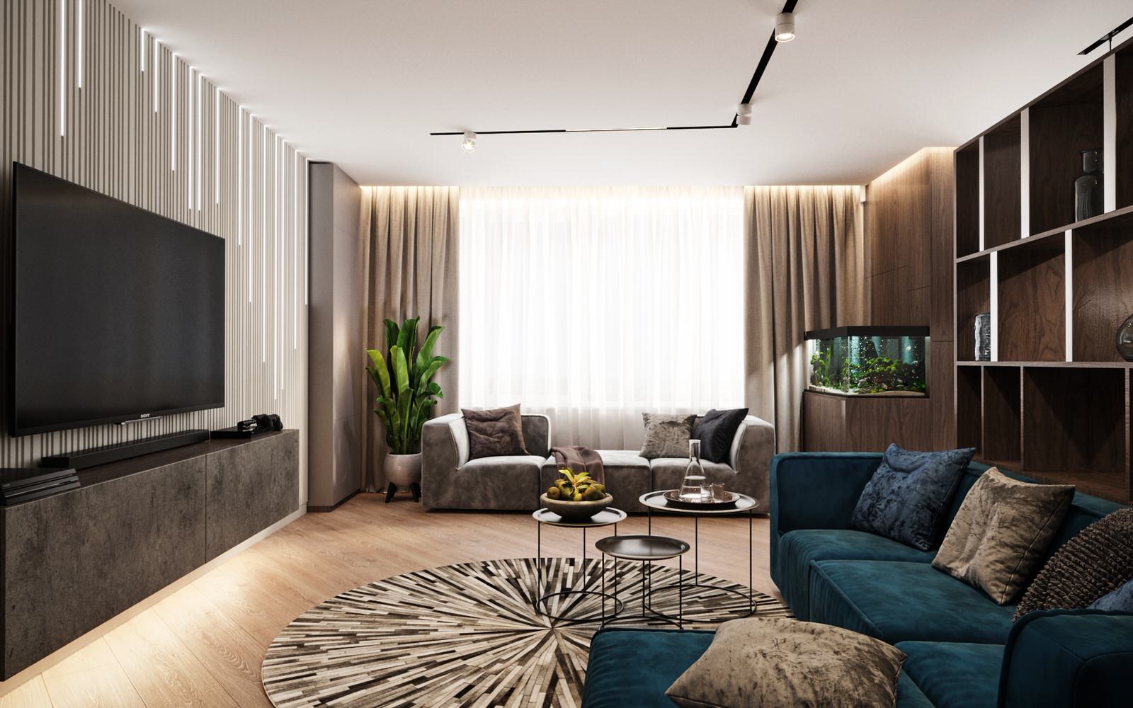 Дизайн современной семейной квартиры