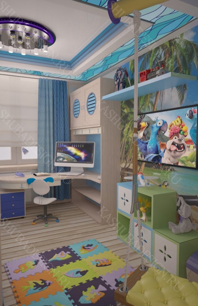 квартира с современным интерьером