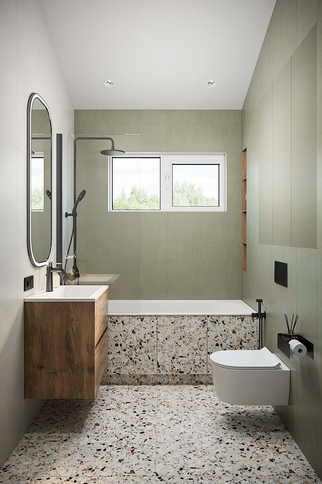 Дизайн интерьера дом 71 м² фьюжн Ольховка Кантри Клаб