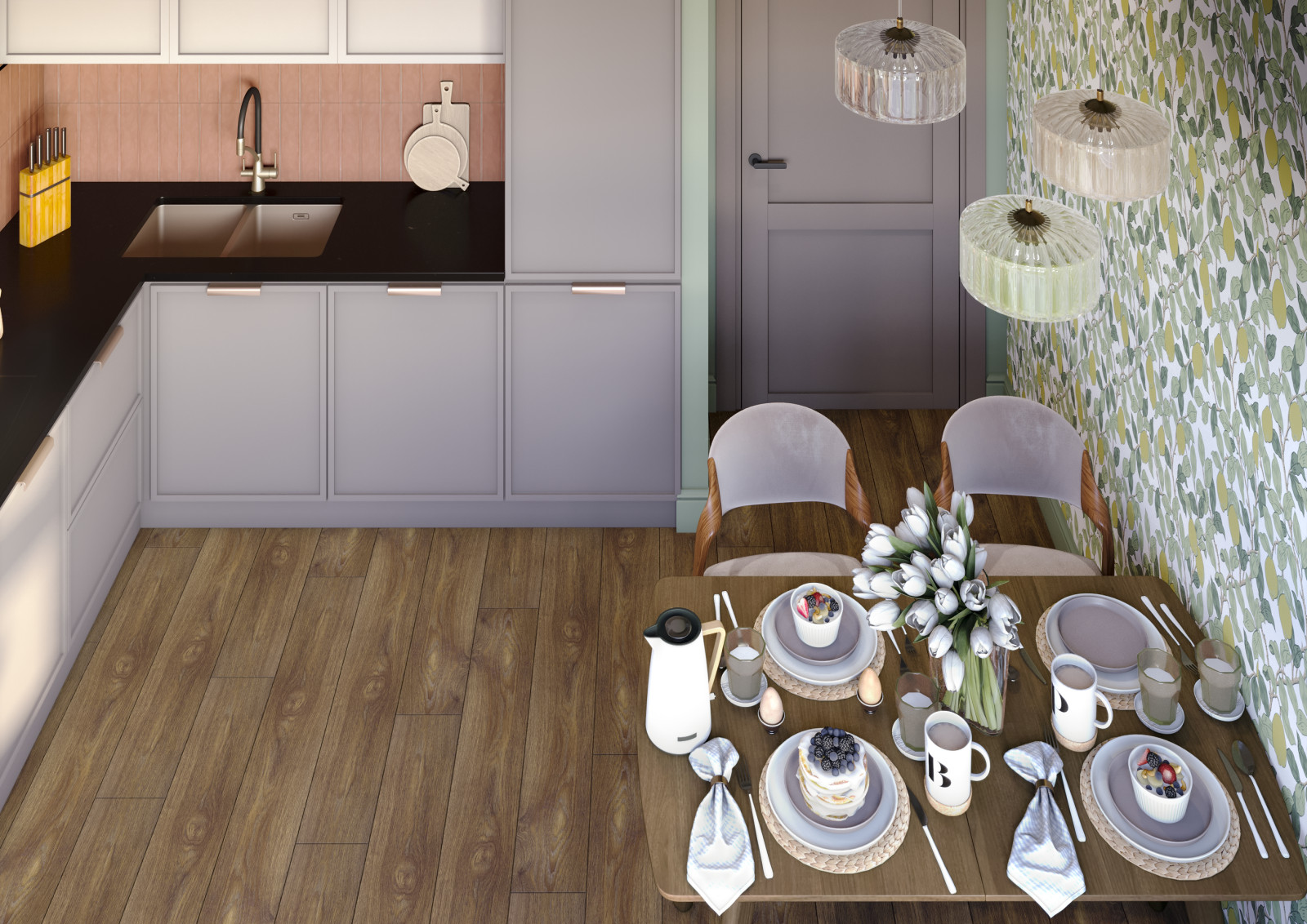 Эклектика в насыщенных оттенках