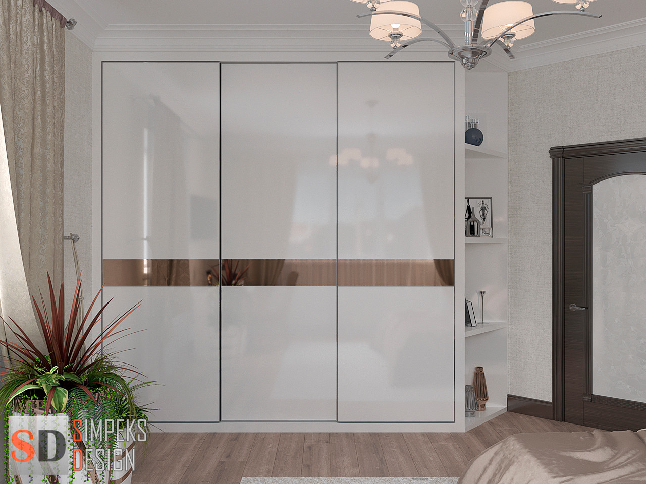 Угловые полки в шкафу