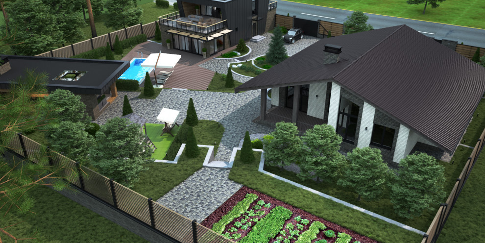 Дизайн проект благоустройства участка