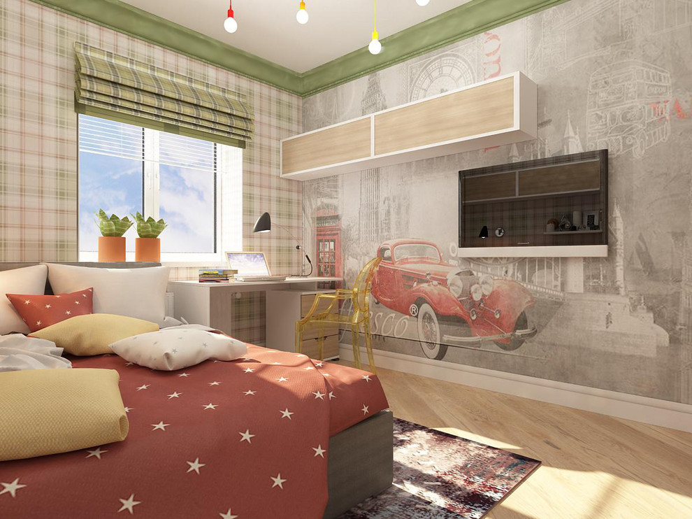 Квартира с белой спальней