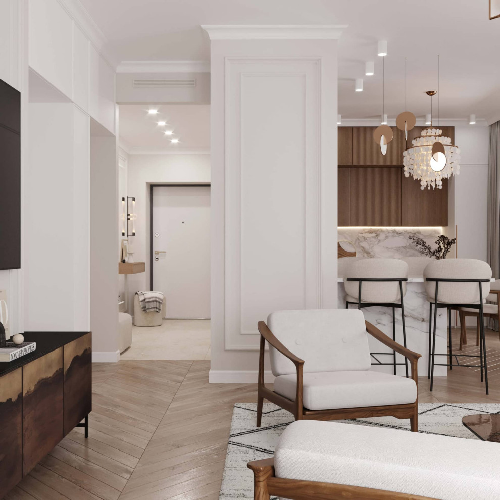 Дизайн и ремонт квартиры на Каланчёвской улице — Плюшевый комфорт