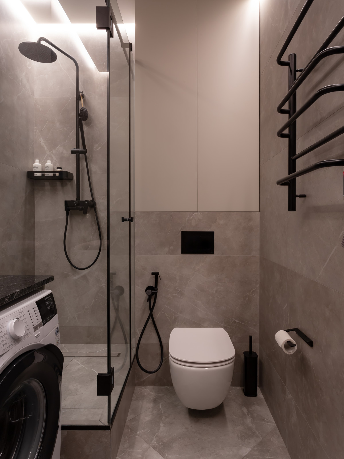 Обложка проекта: Графичный "Черно-белый" интерьер для студентки архитектурного ВУЗа