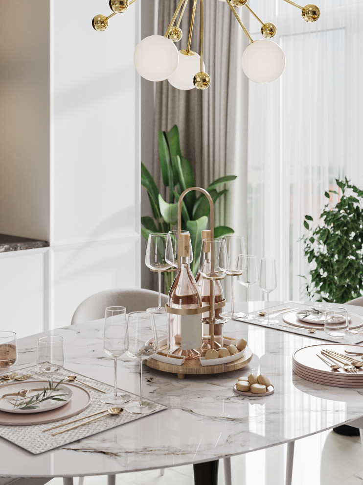 Яркий неоклассический интерьер